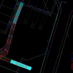 Vehicle swept path analysis of an articulated lorry created by jp-transport-highway-consultant.co.uk