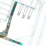 Vehicle swept path analysis of an articulated lorry created by jp-transport-highway-consultant.co.uk