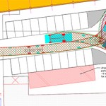 Vehicle swept path analysis of a refuse vehicle created by jp-transport-highway-consultant.co.uk