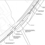AutoCad drawing for a transport statement to submit with planning application drawn by jp-transport-highway-consultant.co.uk