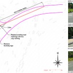 AutoCad drawing for a transport statement to submit with planning application drawn by jp-transport-highway-consultant.co.uk